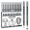 Drawing Pens Black Art Pens for Drawing 12 Size Waterproof Ink Pens for Artists Sketching, Manga, Writing